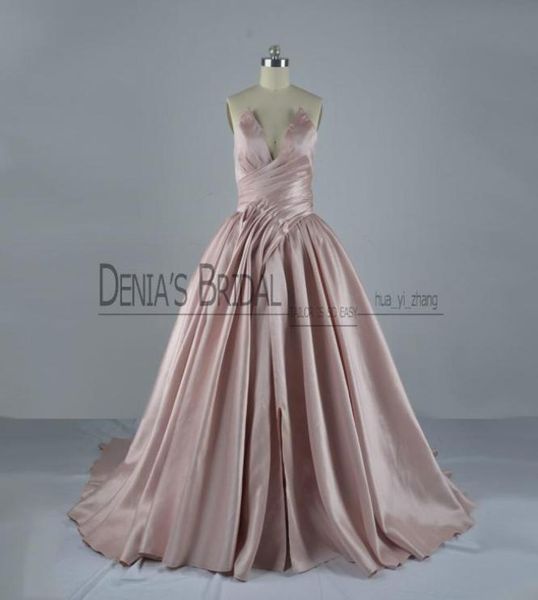 2017 strapless ball gown prom dresses real image sleeveless ruched pleated bodice split floor length court train party gowns6940705, Black
2017 strapless ball gown prom dresses real image sleeveless ruched pleated bodice split floor length court train party gowns6940705, Black