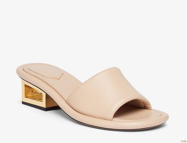 23 luxury women's sandals roman heel baguette black napa leather slippers decorated with ff baguette pattern gold finish metal sculptur
23 luxury women's sandals roman heel baguette black napa leather slippers decorated with ff baguette pattern gold finish metal sculptur