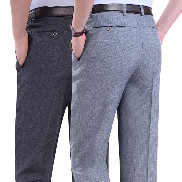 pants trousers men casual man pants high waist loose plus size straight pants summer thin cotton business, Black
pants trousers men casual man pants high waist loose plus size straight pants summer thin cotton business, Black