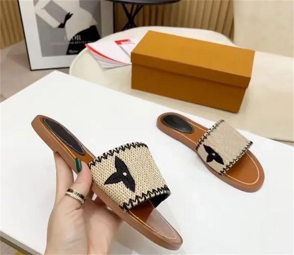 2023 women slippers outdoor banquet slide shoes pp straw summer leather sandals multicolor flat heel mule letter size 35-42 cha789, Black
2023 women slippers outdoor banquet slide shoes pp straw summer leather sandals multicolor flat heel mule letter size 35-42 cha789, Black