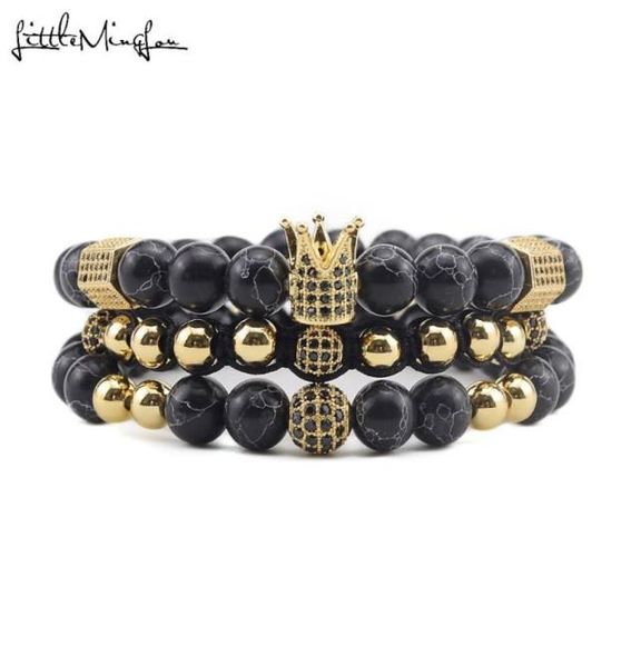 charm bracelets 3pcsset luxury natural stone beads crown cz ball braided braiding men bangles for jewelry4962033, Golden;silver
charm bracelets 3pcsset luxury natural stone beads crown cz ball braided braiding men bangles for jewelry4962033, Golden;silver