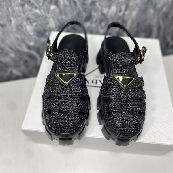 triangle buckle raffia straw espadrilles women monolith raffia sandals thick bottom platform sandal slip on mules slides lady wedges square, Black
triangle buckle raffia straw espadrilles women monolith raffia sandals thick bottom platform sandal slip on mules slides lady wedges square, Black