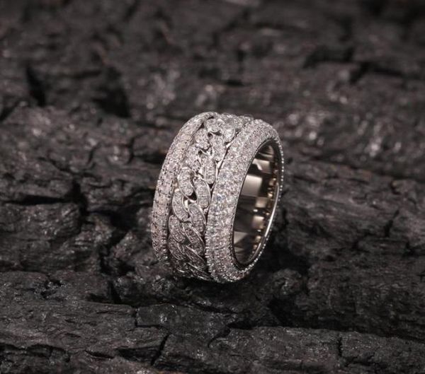 bling hip hop iced out cubic zirconia cz ring men women spinner cuban chain round rings party jewelry258r2977651, Silver
bling hip hop iced out cubic zirconia cz ring men women spinner cuban chain round rings party jewelry258r2977651, Silver