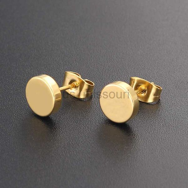stud 1 pair punk 312mm round stainless steel gold color stud earrings for women simple hip hop men ear jewelry j230529, Golden;silver
stud 1 pair punk 312mm round stainless steel gold color stud earrings for women simple hip hop men ear jewelry j230529, Golden;silver