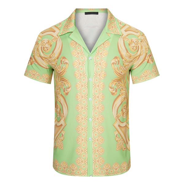 men's designer shirt summer casual printed real silk street beach style short sleeve high-quality shirt#021, White;black
men's designer shirt summer casual printed real silk street beach style short sleeve high-quality shirt#021, White;black