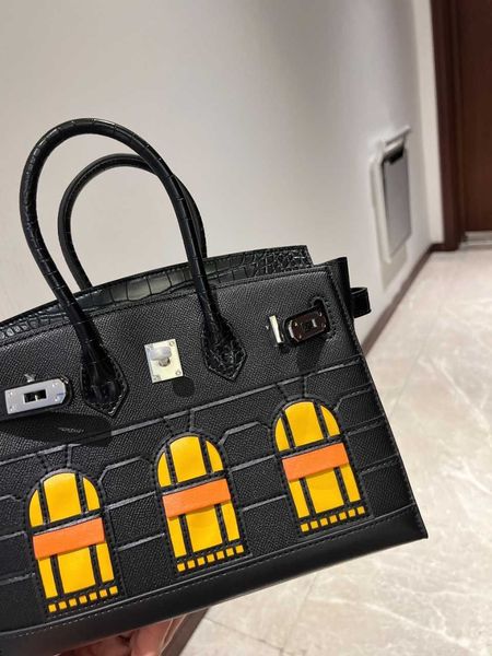 tote birkin genuine leather new french style extreme night snow house bag sewn outside the house bag ep leather with crocodile pattern bag 2
tote birkin genuine leather new french style extreme night snow house bag sewn outside the house bag ep leather with crocodile pattern bag 2