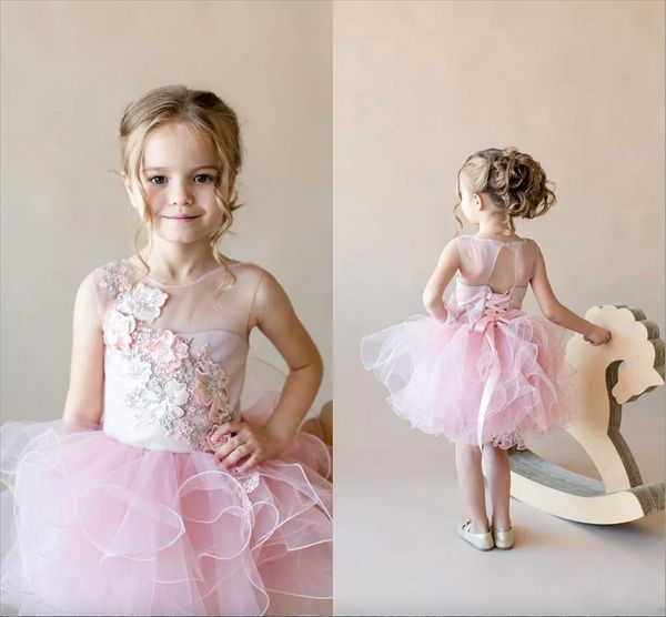 blush pink hand made flowers flower girl dress short lace appliqued girl formal wedding dresses cute princess birthday party gown, White;blue
blush pink hand made flowers flower girl dress short lace appliqued girl formal wedding dresses cute princess birthday party gown, White;blue