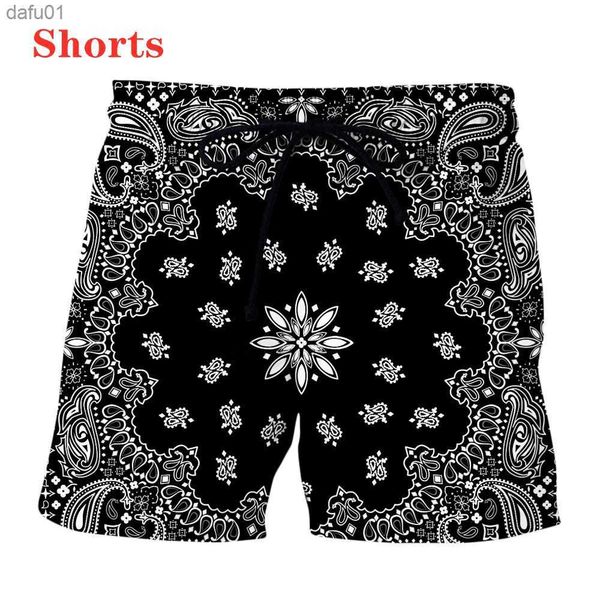 men's shorts new bandana pattern fashion men women tracksuits crewneck hip hop shorts plus size s-7xl l230520, White;black
men's shorts new bandana pattern fashion men women tracksuits crewneck hip hop shorts plus size s-7xl l230520, White;black