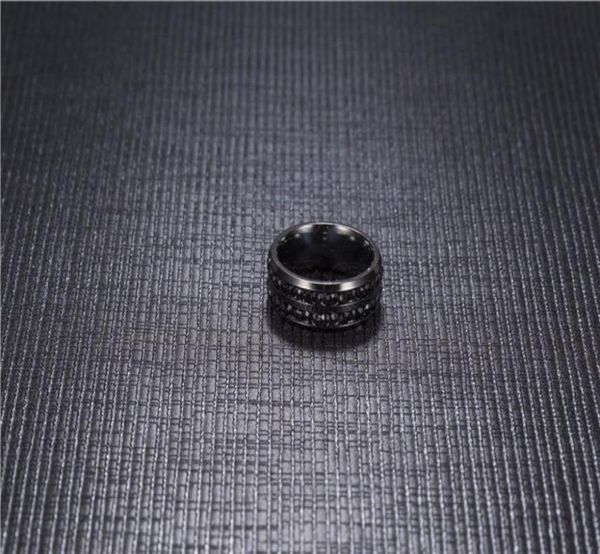 2018 new fashion men039s ring black crystal ring titanium steel fulldrill double row circle diamond wedding ring858847546138358264779, Silver
2018 new fashion men039s ring black crystal ring titanium steel fulldrill double row circle diamond wedding ring858847546138358264779, Silver