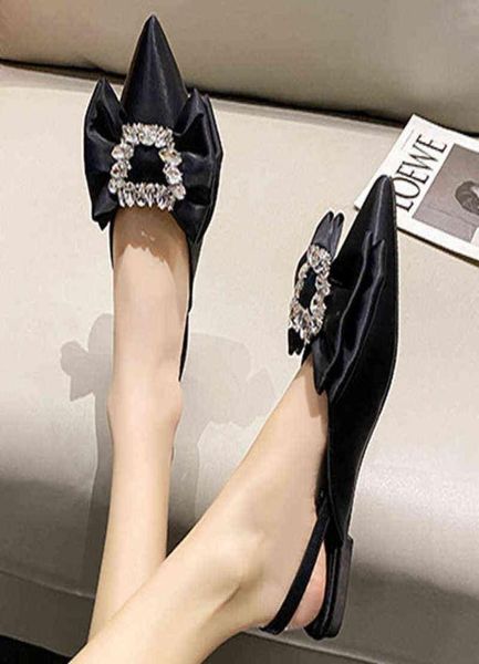 dress shoes women sandals summer 2022 new pointed toe butterfly knot silk female flat ladies crystal solid elegant party foot8208483, Black
dress shoes women sandals summer 2022 new pointed toe butterfly knot silk female flat ladies crystal solid elegant party foot8208483, Black