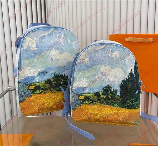 designer school bag backpack multipocket knapsack discovery women men book bags quality wheat fields and cypress trees oil painting backpack
designer school bag backpack multipocket knapsack discovery women men book bags quality wheat fields and cypress trees oil painting backpack
