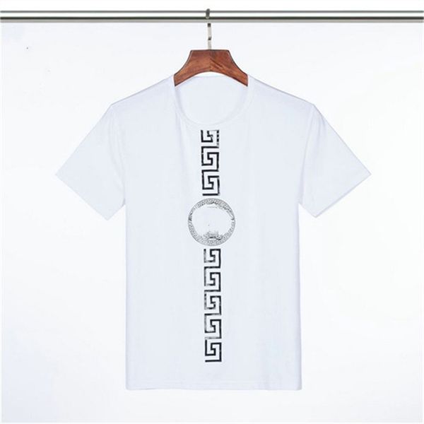 summer new men's t-shirt fashion trend designer european and american style printed personality hundred match young charm internet cele, White;black
summer new men's t-shirt fashion trend designer european and american style printed personality hundred match young charm internet cele, White;black