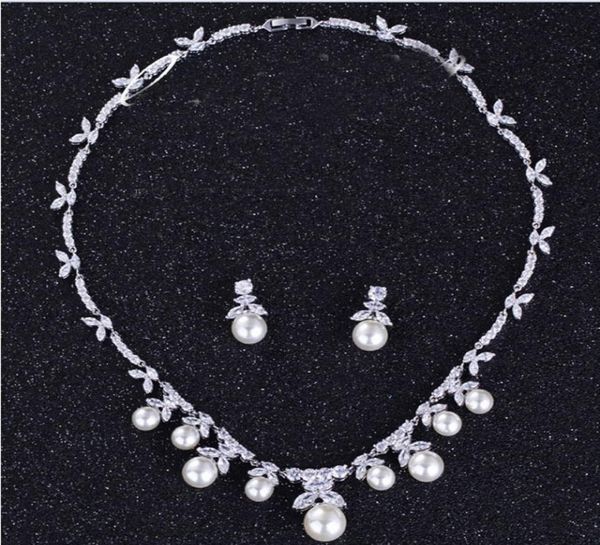 brand new 2019 exquisite pearls rhinestone platinum jewelry necklace earring set for wedding bridal prom evening1184112, White
brand new 2019 exquisite pearls rhinestone platinum jewelry necklace earring set for wedding bridal prom evening1184112, White