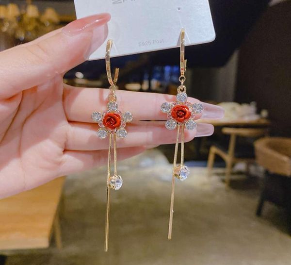 925 dangle temperament fashion exaggerated geometric square diamond earrings net red simple female rectangular long section cgl7728764384, Silver
925 dangle temperament fashion exaggerated geometric square diamond earrings net red simple female rectangular long section cgl7728764384, Silver