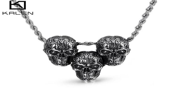 stainless steel three skull pendant necklace for men hiphoprock fashion personalized metal male trendy jewelry76636687432121, Silver
stainless steel three skull pendant necklace for men hiphoprock fashion personalized metal male trendy jewelry76636687432121, Silver