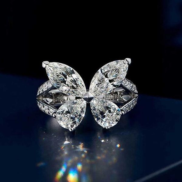 band rings huitan romantic butterfly shaped cubic zirconia rings for women good quality temperament lady's accessory wedding party jewe, Silver
band rings huitan romantic butterfly shaped cubic zirconia rings for women good quality temperament lady's accessory wedding party jewe, Silver