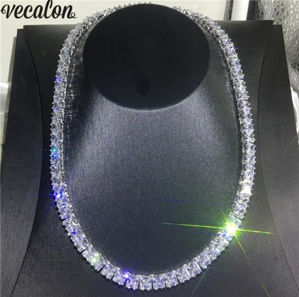 vecalon tennis necklace white gold filled full princess cut 7mm diamond party wedding necklaces for women men hiphop jewelry4564191, Black
vecalon tennis necklace white gold filled full princess cut 7mm diamond party wedding necklaces for women men hiphop jewelry4564191, Black