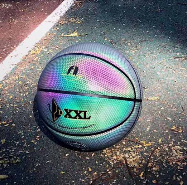 dxxl 3th holographic luminous basketball rainbow 3m reflect light black basketball ball imported pu leather indoor outdoor basketb2738447
dxxl 3th holographic luminous basketball rainbow 3m reflect light black basketball ball imported pu leather indoor outdoor basketb2738447