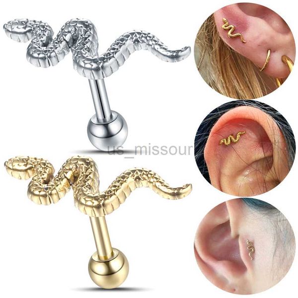 stud 1pc fashion 16g ear studs stainless steel helix cartilage earrings punk snake conch lobe tragus piercing earrings jewelry j230529, Golden;silver
stud 1pc fashion 16g ear studs stainless steel helix cartilage earrings punk snake conch lobe tragus piercing earrings jewelry j230529, Golden;silver