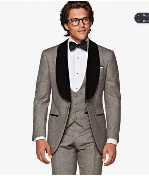 fashion grey groom tuxedos black velvet lapel groomsmen mens wedding dress excellent man jacket blazer 3piece suitjacketpantsve5417965, Black;gray
fashion grey groom tuxedos black velvet lapel groomsmen mens wedding dress excellent man jacket blazer 3piece suitjacketpantsve5417965, Black;gray