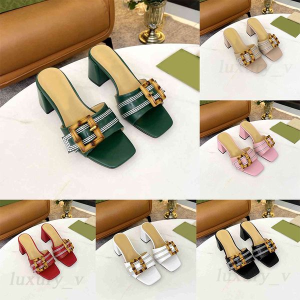 designer slippers bamboo decorative slides women flat sole sandals metal buckle chunky high heels luxury indoor slippers with box, Black
designer slippers bamboo decorative slides women flat sole sandals metal buckle chunky high heels luxury indoor slippers with box, Black