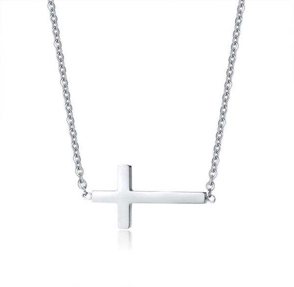 women stainless steel petite sideways horizontal cross pendant necklace6469783, Silver
women stainless steel petite sideways horizontal cross pendant necklace6469783, Silver