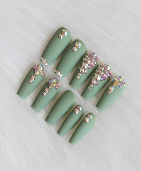 24pcs latest candy long ballet handmade crystal diamond matte fake nails green4332721, Red;gold
24pcs latest candy long ballet handmade crystal diamond matte fake nails green4332721, Red;gold