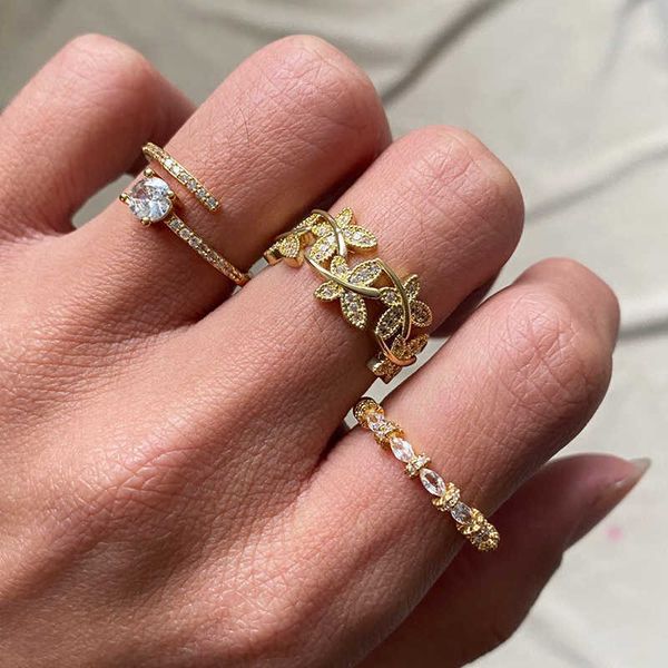band rings vintage zircon crystal butterfly shape ring for women gold color female party anniversary finger rings statement jewelry aa230529, Silver
band rings vintage zircon crystal butterfly shape ring for women gold color female party anniversary finger rings statement jewelry aa230529, Silver