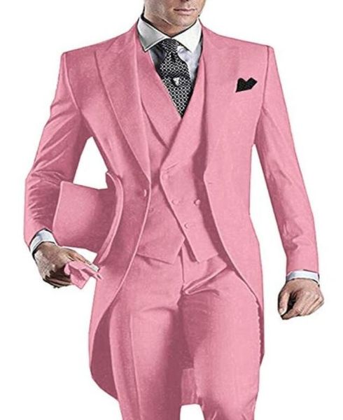 3 piece pink men tailcoat suits groom tuxedos peak lapel men suit for wedding prom party dinner blazer waistcoat jacketpantsves5630606, Black;gray
3 piece pink men tailcoat suits groom tuxedos peak lapel men suit for wedding prom party dinner blazer waistcoat jacketpantsves5630606, Black;gray