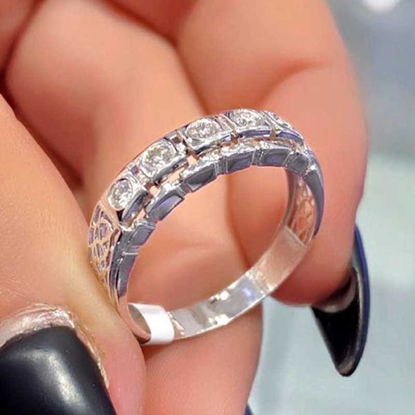 band rings huitan chic wedding rings for women hollow out design band with brilliant cz gorgeous low-key female ring new fashion jewelry aa2, Silver
band rings huitan chic wedding rings for women hollow out design band with brilliant cz gorgeous low-key female ring new fashion jewelry aa2, Silver