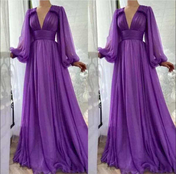 simple elegant purple chiffon aline prom dresses long puff sleeves v neck draped empire floor length formal evening dress party g7769885, Black;red
simple elegant purple chiffon aline prom dresses long puff sleeves v neck draped empire floor length formal evening dress party g7769885, Black;red