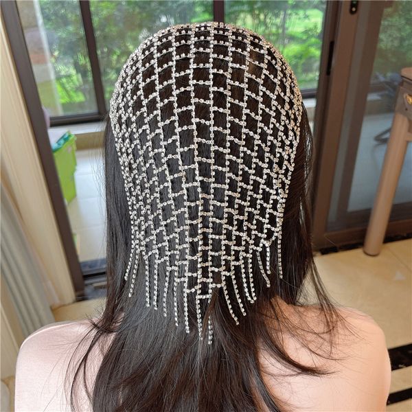 bridal wedding rhinestone tassel mesh headwear hair hoop performance catwalk accessories hairband jewelry wholesale 1239, Silver
bridal wedding rhinestone tassel mesh headwear hair hoop performance catwalk accessories hairband jewelry wholesale 1239, Silver