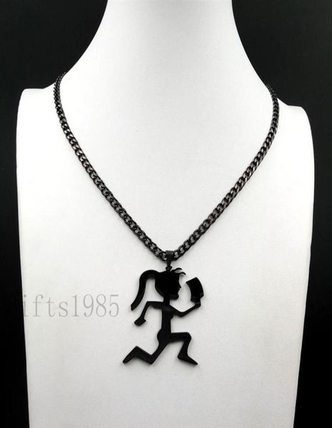 mens large hiphop black hatchet girl stainless steel pendant cuban chain necklace juggalette279j5081177, Silver
mens large hiphop black hatchet girl stainless steel pendant cuban chain necklace juggalette279j5081177, Silver