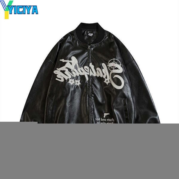 yiciya men coats letter embroidery pu leather baseball jacket varsity bomber jackets hip hop, Black;brown
yiciya men coats letter embroidery pu leather baseball jacket varsity bomber jackets hip hop, Black;brown