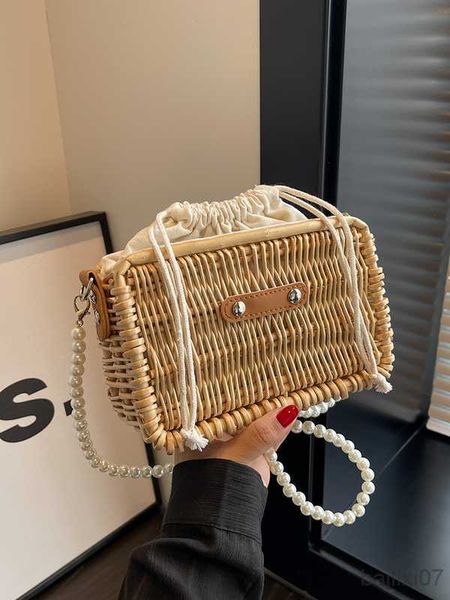 other bags luxury designer pearl chain fashion versatile crossbody bag for women summer new casual straw woven shoulder beach small handbag, Black;red
other bags luxury designer pearl chain fashion versatile crossbody bag for women summer new casual straw woven shoulder beach small handbag, Black;red