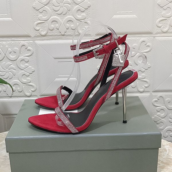 red rhinestone with buckle high heels luxurious designer new summer leather fashion versatile pointed toe womens stiletto sandals .5cm 35, Black
red rhinestone with buckle high heels luxurious designer new summer leather fashion versatile pointed toe womens stiletto sandals .5cm 35, Black