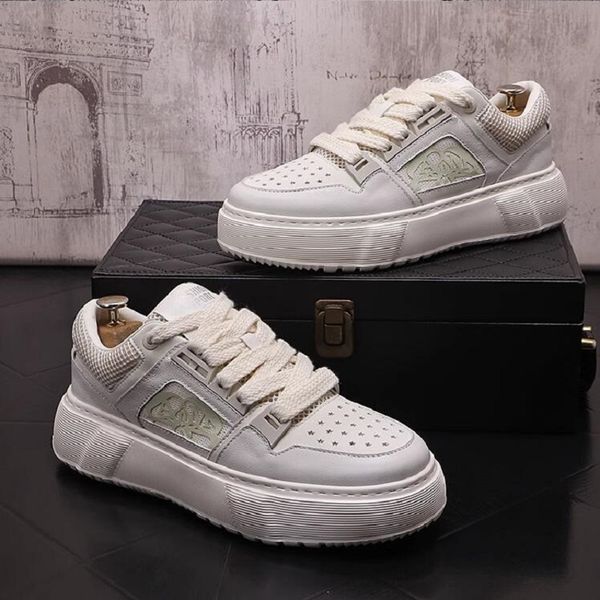 men's leather casual shoes thick sole sneakers summer breathable mesh surface tide men's youth small white shoes d2h54, Black
men's leather casual shoes thick sole sneakers summer breathable mesh surface tide men's youth small white shoes d2h54, Black