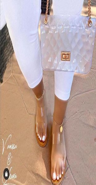 shoes for women jelly slides summer slipper clear sandals handbag double strap transparent flat and purse set pantufa bag slippers8097495, Black
shoes for women jelly slides summer slipper clear sandals handbag double strap transparent flat and purse set pantufa bag slippers8097495, Black