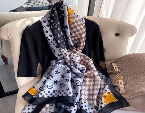 summer fashion ladies silk scarf classic retro print light thin soft and comfortable air conditioning shawl 18090cm6335504, Blue;gray
summer fashion ladies silk scarf classic retro print light thin soft and comfortable air conditioning shawl 18090cm6335504, Blue;gray