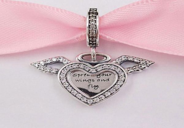 100 925 sterling silver heart and angel wings dangle charm bead fits european pandora style jewelry charm bracelets5926187, Black
100 925 sterling silver heart and angel wings dangle charm bead fits european pandora style jewelry charm bracelets5926187, Black