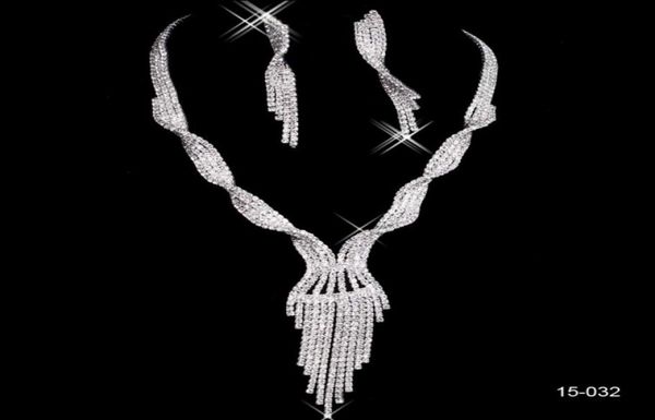 15032 luxury elegant wedding bridal rhinestone jewelry necklace crystals earring set party jewelry for party bride8386873, White
15032 luxury elegant wedding bridal rhinestone jewelry necklace crystals earring set party jewelry for party bride8386873, White