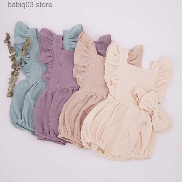 rompers 2021 new baby romper for girls toddler summer double gauze organic cotton playsuit shower gifts boutique p prop clothes set t230529, Blue
rompers 2021 new baby romper for girls toddler summer double gauze organic cotton playsuit shower gifts boutique p prop clothes set t230529, Blue