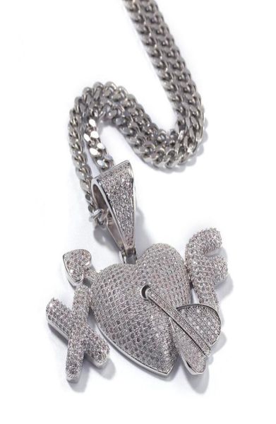 2 letters heart custom lover couple pendants necklace hip hop cz stone blin222b7084946, Silver
2 letters heart custom lover couple pendants necklace hip hop cz stone blin222b7084946, Silver