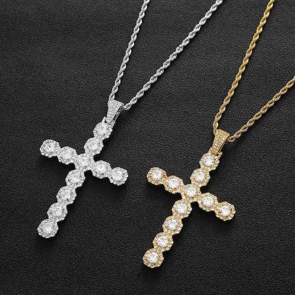 iced out large cross necklace pendant with 4mm tennis chain gold silver cubic zircon men women hiphop rock jewelry
iced out large cross necklace pendant with 4mm tennis chain gold silver cubic zircon men women hiphop rock jewelry