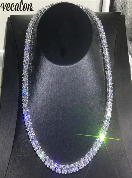 vecalon tennis necklace white gold filled full princess cut 7mm diamond party wedding necklaces for women men hiphop jewelry7888349, Black
vecalon tennis necklace white gold filled full princess cut 7mm diamond party wedding necklaces for women men hiphop jewelry7888349, Black