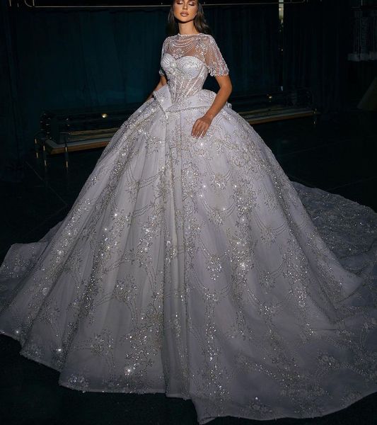 luxury ball gown wedding dresses cape sleeves v neck sequins applique ruffles bridal gowns beaded 3d lace beads diamonds lace-up plus size c, White
luxury ball gown wedding dresses cape sleeves v neck sequins applique ruffles bridal gowns beaded 3d lace beads diamonds lace-up plus size c, White
