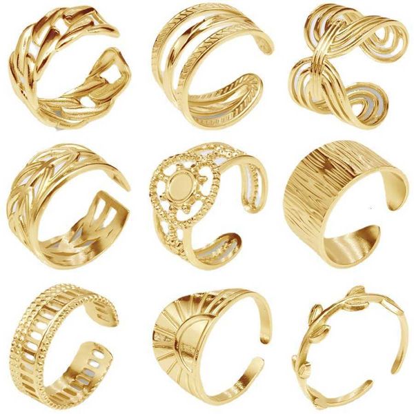 jewelry wind stainless steel open ring hollowed out non fading titanium female couple, Black
jewelry wind stainless steel open ring hollowed out non fading titanium female couple, Black