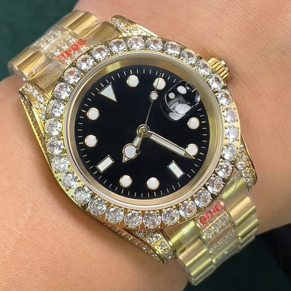 diamond watch mens automatic mechanical watches 40mm sapphire luminous women wristwatches with diamond-studded steel bracelet montre de luxe, Slivery;brown
diamond watch mens automatic mechanical watches 40mm sapphire luminous women wristwatches with diamond-studded steel bracelet montre de luxe, Slivery;brown