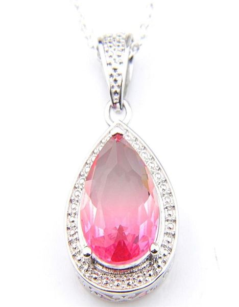 10pcs luckyshine 3 color optional women wedding party jewelry tourmaline gems silver vintage necklaces pendants with chain 237z1604651
10pcs luckyshine 3 color optional women wedding party jewelry tourmaline gems silver vintage necklaces pendants with chain 237z1604651