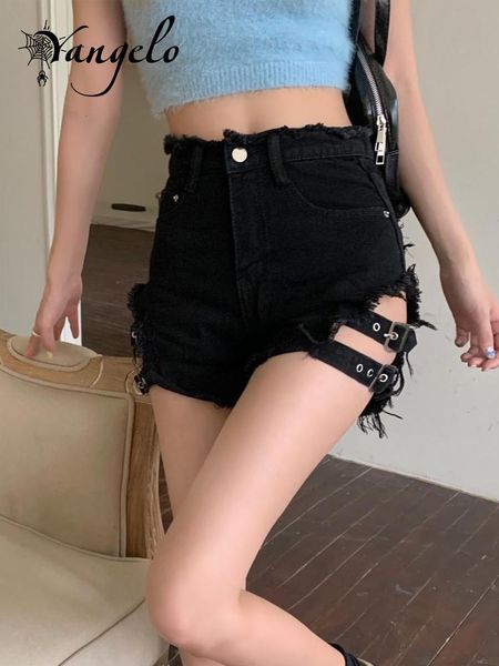 shorts summer denim shorts women hollow out bandage punk rock high waist shorts, White;black
shorts summer denim shorts women hollow out bandage punk rock high waist shorts, White;black